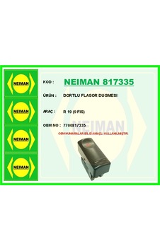 Neıman 817335 Dortlu Flasor Düğmesı R 19 9 Fıs 7700817335 -