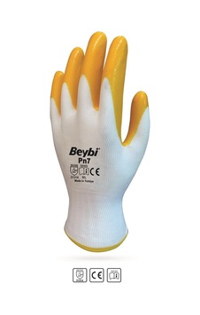 Pn7 No:9 Sarı Nitril Eldiven Pn7 No:9 Sarı Nitril Eldiven