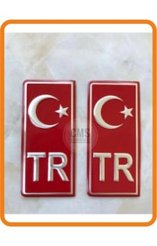 Tr Plaka Krom Sticker 2'li - Türkiye Plaka Krom Stıcker - Türkiye Plakalık Krom Tr Plaka Krom Sticker 2'li - Türkiye Plaka Krom Stıcker - Türkiye Plakalık Krom