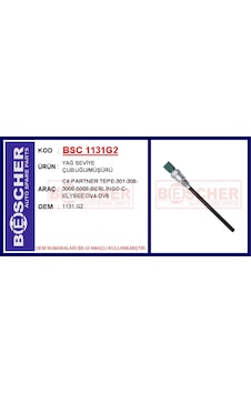 Bsc 1131g2 Motor Yağ Seviye Sensörü Müşiri P207-p208-p301-p307-p308-p2008-p3008-p5008-rzc-expert-partner- Berlıngo-c2-c3-c4-c5-ds3-ds4-ds5-jumpy-xsara-nemo 1.4-1.6 Hdı-bluehdı 1.6 Thp-vtı 1131.g2-93476501-96453990 -