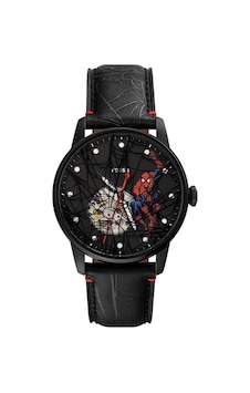 Fossil Fle1247set Marvel X Fossil Limited-edition Spider-man Erkek Kol Saati Ve Yaka İğnesi Seti Siyah Fossil Fle1247set Marvel X Fossil Limited-edition Spider-man Erkek Kol Saati Ve Yaka İğnesi Seti Siyah