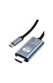 2m Metre Hdmi Kablo 4k 30 Hz Full Hd Tv Monitör Uydu Alıcısı Pc Uyumlu Type C To Hdmı Kablosu