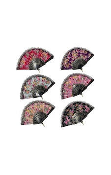 Yelpaze Şık Doğal Serinletici 877-1 Dantelli Yelpaze X 2 Adet Yelpaze Şık Doğal Serinletici 877-1 Dantelli Yelpaze X 2 Adet
