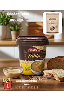 Taş Değirmende Öğütülmüş Analizli %100 Susamdan Tahin -1 Kg + Kahve 100 Gr Hediyeli Taş Değirmende Öğütülmüş Analizli %100 Susamdan Tahin -1 Kg + Kahve 100 Gr Hediyeli