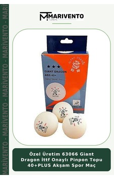 Özel Üretim 63066 Giant Dragon İttf Onaylı Pinpon Topu 40+plus Akşam Spor Maç Özel Üretim 63066 Giant Dragon İttf Onaylı Pinpon Topu 40+plus Akşam Spor Maç