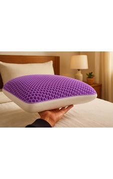 Soub Sleep Tpe Gel Flex Visco Yastık Koyu Mor
