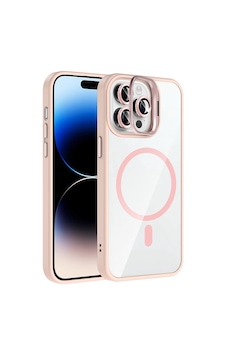 Subutu Apple Uyumlu iPhone 14 Pro Max Kılıf Standlı Ve Kamera Lens li M-safe Şarj Özellikli Sbt Etro Kapak - Pemb Pembe Subutu Apple Uyumlu iPhone 14 Pro Max Kılıf Standlı Ve Kamera Lens li M-safe Şarj Özellikli Sbt Etro Kapak - Pemb Pembe