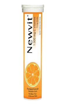 Newvit Vitamin C Çinko 20 Efervesan Tablet - Portakal Aromalı