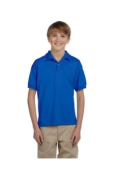 Tezzgelsin Erkek Çocuk Polo Yaka Kısa Kol Okul T-shirt Saks Mavi Saks Tezzgelsin Erkek Çocuk Polo Yaka Kısa Kol Okul T-shirt Saks Mavi Saks