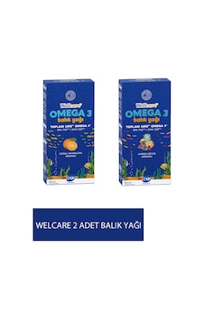 Wellcare Omega 3 Doğal Mandalina Aromalı Balık Yağı 150 ML + Karışık Meyve Aromalı Balık Yağı 150 ML Wellcare Omega 3 Doğal Mandalina Aromalı Balık Yağı 150 ML + Karışık Meyve Aromalı Balık Yağı 150 ML