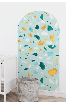 Kendiliğinden Yapışkanlı Kumaş Kanvas Dokulu Duvar Kağıdı Taş Desen Boho Bohem Tarz Oval Duvar Renkli Kendiliğinden Yapışkanlı Kumaş Kanvas Dokulu Duvar Kağıdı Taş Desen Boho Bohem Tarz Oval Duvar Renkli