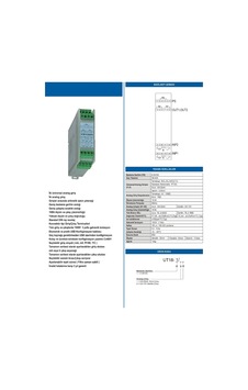 Tekon Ut18 ,24vdc 2-giriş 2-çıkış Universal Sinyal Konverter Tekon Ut18 ,24vdc 2-giriş 2-çıkış Universal Sinyal Konverter
