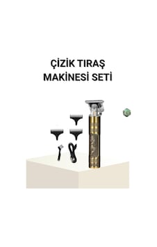T Bıçaklı Profesyonel Çizik Tıraş Makinesi Seti 120 Dakika Kullanım, Şarjlı &amp Kablolu