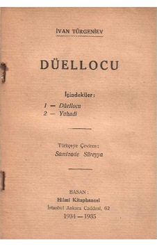 Düellocu - İvan Türgeniev 1.baskı Düellocu - İvan Türgeniev 1.baskı