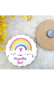 Ahşap Bebek Magnetleri Gökkuşağı Baskılı(30 Adet) Ahşap Bebek Magnetleri Gökkuşağı Baskılı(30 Adet)