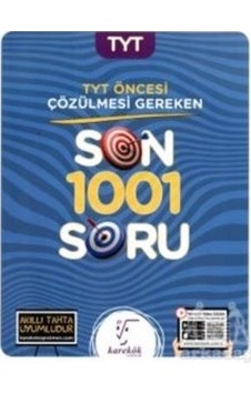 TYT 'den Öncesi Çözülmesi Gereken Son 1001 Soru - Karekök Eğitim Yayın TYT 'den Öncesi Çözülmesi Gereken Son 1001 Soru - Karekök Eğitim Yayın
