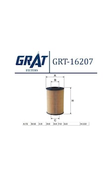 Grat Grt-16207 Yağ Filtresi Grandeur 1994 - 2.2 Crdi I30 + I3... Grat Grt-16207 Yağ Filtresi Grandeur 1994 - 2.2 Crdi I30 + I3...