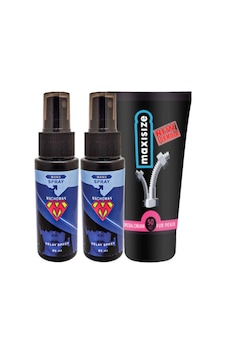 Bonie 2 Tane Machoman 60 Ml Erkek Zaman Spreyi + Maxi Size Erkek Özel Yeri Boyutlandırıcı Krem