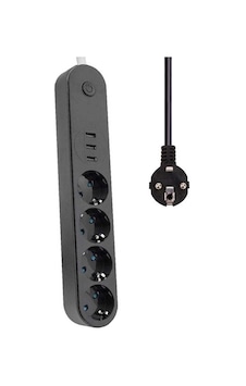 Akım Korumalı Isıya Dayanıklı 4 Lü 2 Mt Uzatma 3 Adet Usb 3402 1 Akım Korumalı Isıya Dayanıklı 4 Lü 2 Mt Uzatma 3 Adet Usb 3402 1