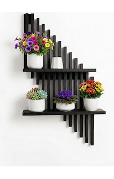 Modern Dekoratif Duvar Rafı - 70x40 Cm Yapışkanlı Askısız Montaj - Antrasit / Beyaz / Siyah Siyah Modern Dekoratif Duvar Rafı - 70x40 Cm Yapışkanlı Askısız Montaj - Antrasit / Beyaz / Siyah Siyah