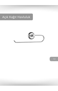 Jet's Home Açık Kağıt Havluluk Paslanmaz Peçetelik Çelik Banyo Havluluk Düzenleyici Krom Krom