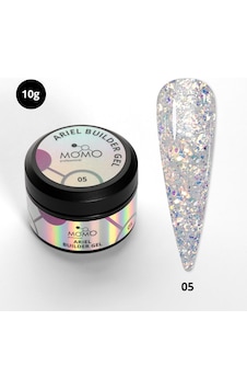 Momo Professional Ariel Builder Gel Nail Art İçin Protez Tırnak Jeli No.05 Şeffaf Holografik Pembe Mavi Simli 10 Gr Momo Professional Ariel Builder Gel Nail Art İçin Protez Tırnak Jeli No.05 Şeffaf Holografik Pembe Mavi Simli 10 Gr