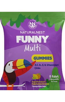 Naturalnest Funny Multi Gummies 8 Çiğnenebilir Jel Form Naturalnest Funny Multi Gummies 8 Çiğnenebilir Jel Form
