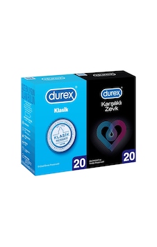 Durex Klasik Prezervatif 20'li + Karşılıklı Zevk Prezervatif 20'li Durex Klasik Prezervatif 20'li + Karşılıklı Zevk Prezervatif 20'li
