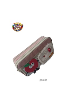İçi Ful Astarlı 3 Gözlü Kalemlik Elma Figürlü 1 Adet Pembe İçi Ful Astarlı 3 Gözlü Kalemlik Elma Figürlü 1 Adet Pembe