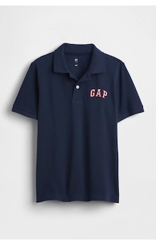 Gap Erkek Çocuk Logo Detaylı Pique Lacivert Polo T-shirt-14009