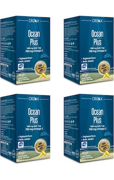 Ocean Plus Balık Yağı Omega3 1200 Mg 30 Softjel Kapsül 4 Adet Ocean Plus Balık Yağı Omega3 1200 Mg 30 Softjel Kapsül 4 Adet