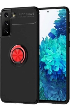 Galaxy S21 Plus Kılıf Zore Ravel Silikon Kapak Siyah-Kırmızı Galaxy S21 Plus Kılıf Zore Ravel Silikon Kapak Siyah-Kırmızı