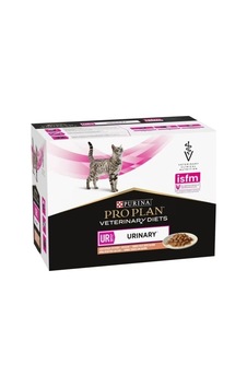 Pro Plan Veterinary Diets Ur Urinary Somonlu Yaş Kedi Maması 85 Gr X 10 Adet