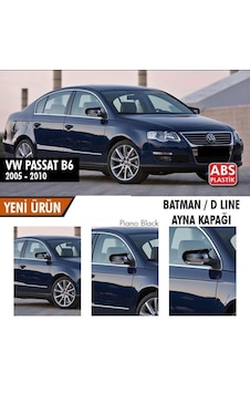 Volkswagen Passat B6 (2005 - 2010) Batman Yarasa Ayna Kapağı (parla