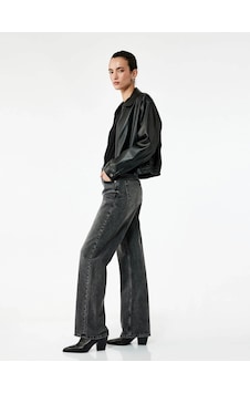 Koton Straight Fit Siyah Kadın Jean Pantolon 7wal40046md Koton Straight Fit Siyah Kadın Jean Pantolon 7wal40046md