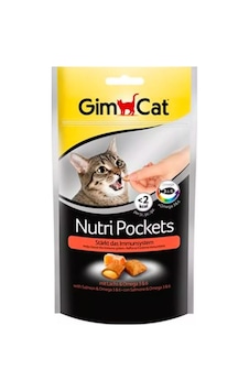 Gimcat Nutri Pockets Somonlu Kedi Ödül Maması 2 x 60 G Gimcat Nutri Pockets Somonlu Kedi Ödül Maması 2 x 60 G