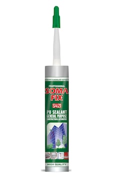 280 Ml Siyah Somafix Poliüretan Mastik Dış Cephe Mastiği Pu Siyah