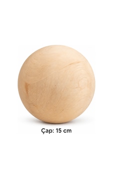 Ahşap Top - Küre 15 Cm Çap Belirtilmemiş Ahşap Top - Küre 15 Cm Çap Belirtilmemiş