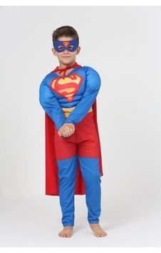Süper Kahraman Kostüm - Superman Çocuk Kostüm Kaslı