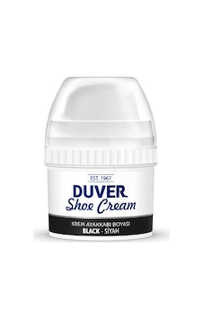 Duver Kendiliğinden Parlaklık Sağlayan Siyah Krem 60 Ml Ayakkabı Boyası Siyah Duver Kendiliğinden Parlaklık Sağlayan Siyah Krem 60 Ml Ayakkabı Boyası Siyah