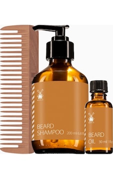 Mühle Beard Bundle Sakal Bakım Seti, Şampuan, Yağ Ve Tarak Içeren Lüks Erkek Seti Erkek Bakım Ürünleri