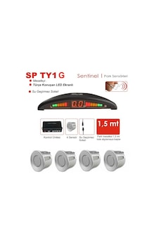 Park Sensörü Led Ekranlı Türkçe Sesli Gri