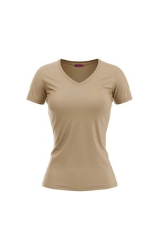 Raru Mulıer Kadın Pamuklu Bej Günlük T-Shirt Bej Raru Mulıer Kadın Pamuklu Bej Günlük T-Shirt Bej