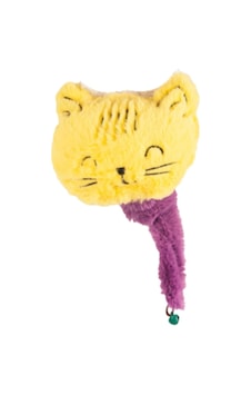 Peluş Kedi Avlama Oyuncağı Sarı