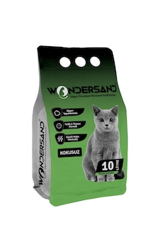 Wondersand Kokusuz Naturel İnce Topaklaşan Bentonit Kedi Kumu 10 L Wondersand Kokusuz Naturel İnce Topaklaşan Bentonit Kedi Kumu 10 L