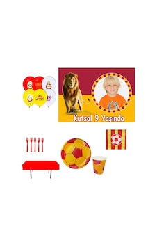 Afiş Hediyeli Sarı Kırmızı Galatasaray Doğum Günü Parti Seti Ekon +3 Afiş Hediyeli Sarı Kırmızı Galatasaray Doğum Günü Parti Seti Ekon +3