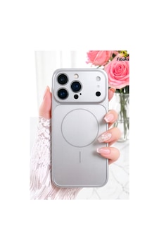 Fibaks iPhone 16 Pro Max Uyumlu Kılıf 17 Pro Max Çevirici Magsafe Kamera Lens Korumalı Camlı Dönüştürücü Gümüş Fibaks iPhone 16 Pro Max Uyumlu Kılıf 17 Pro Max Çevirici Magsafe Kamera Lens Korumalı Camlı Dönüştürücü Gümüş