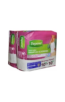 Depend Kadın Orta Boy Emici Külot 2 x 10'lu Depend Kadın Orta Boy Emici Külot 2 x 10'lu