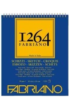 Fabriano 1264 Sketch Paper Eskiz Defteri Üstten Spiralli 90g 30x3