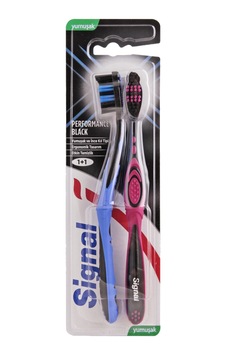 Signal Performance Black Diş Fırçası 1+1 Çoklu Düzeyde Kıl Kesimi 2'li Ekonomik Paket Avantaj Paketi Signal Performance Black Diş Fırçası 1+1 Çoklu Düzeyde Kıl Kesimi 2'li Ekonomik Paket Avantaj Paketi